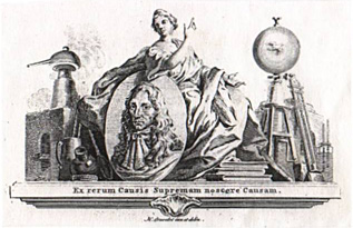 Vignette by H.F.Gravelot from Birch's edition of Boyle's Works (1744)