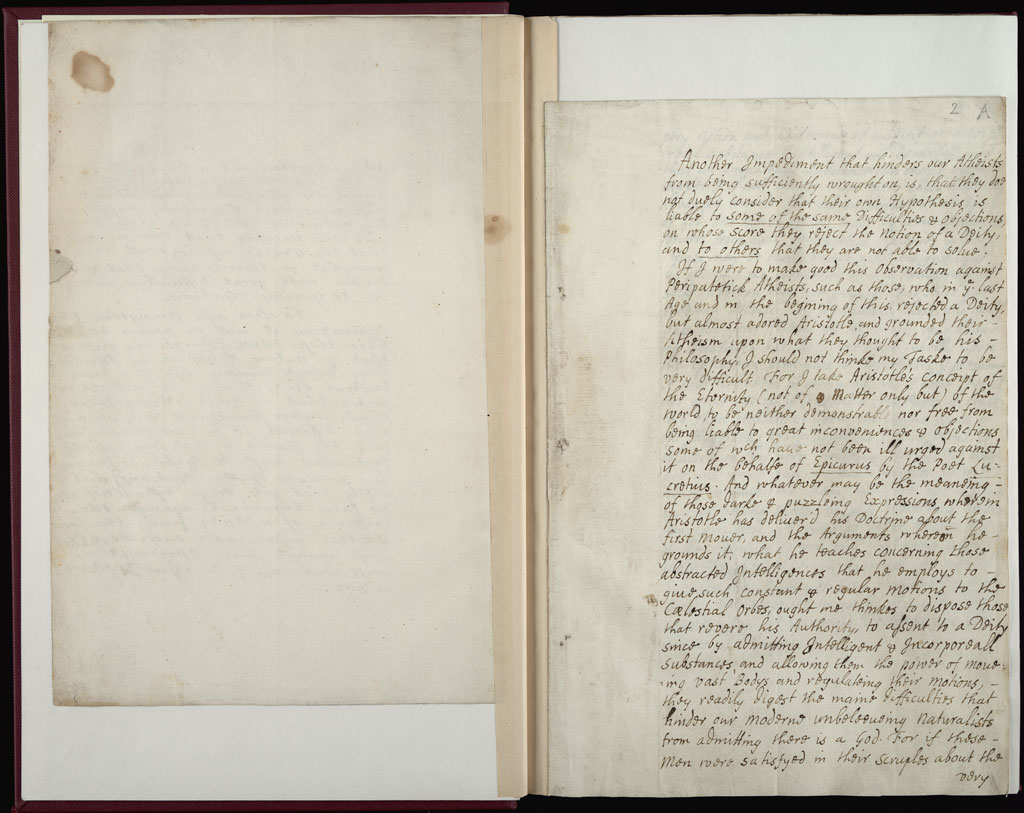 Boyle Papers Volume 2 Fol. 1v-2r
