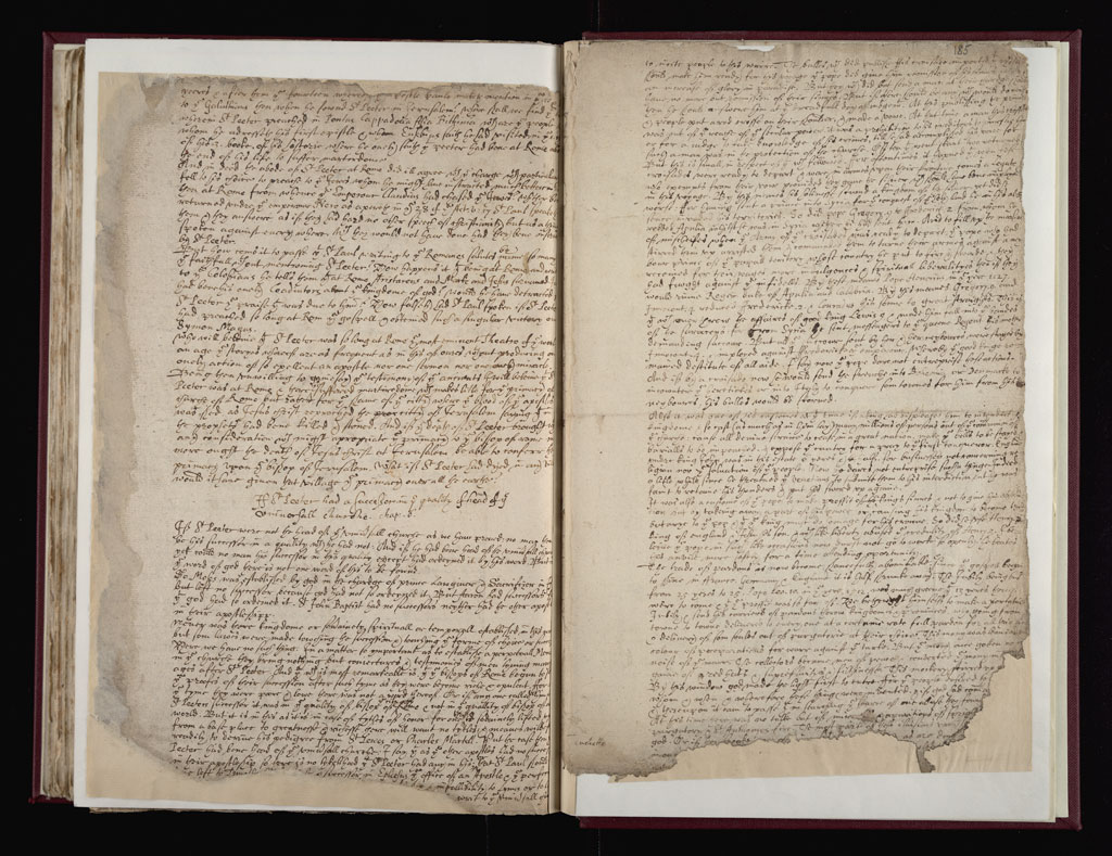 Boyle Papers Volume 2 Fol. 184v-185r