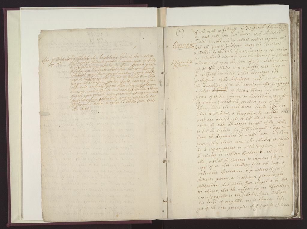 Boyle Papers Volume 8 Fol. 3v-4r