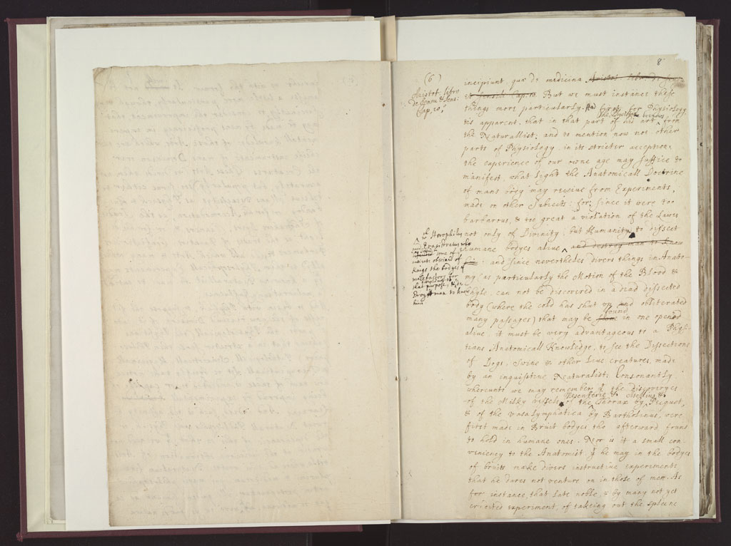 Boyle Papers Volume 8 Fol. 7v-8r