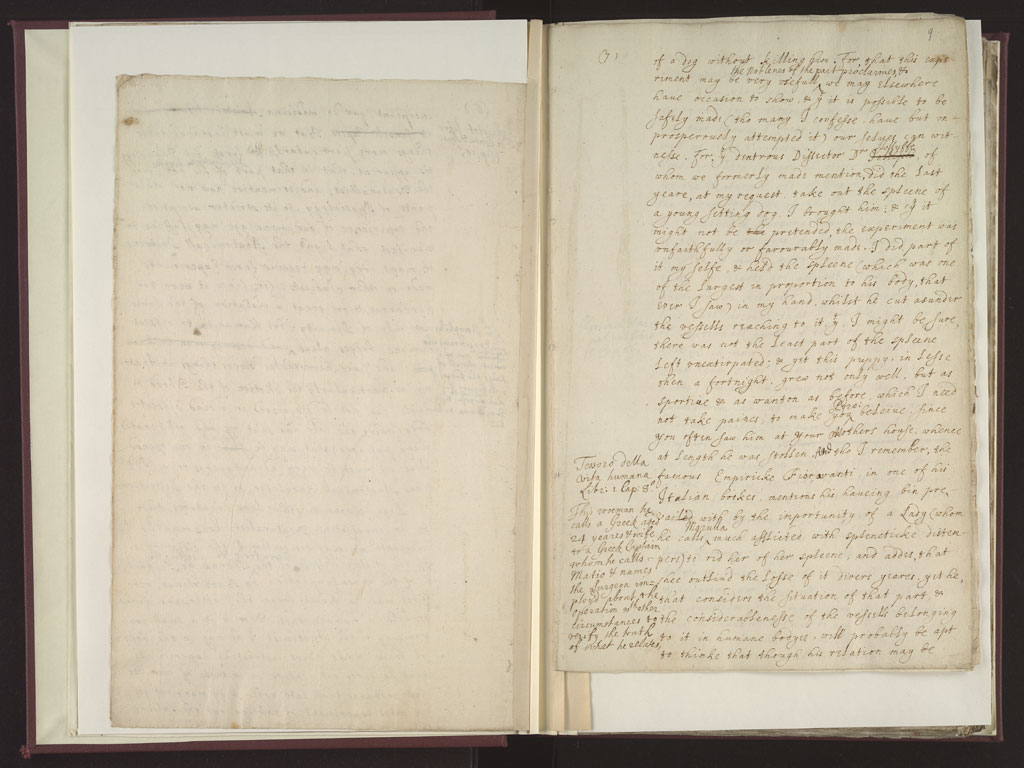 Boyle Papers Volume 8 Fol. 8v-9r