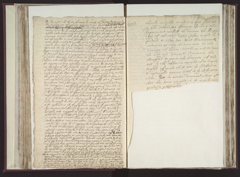 Boyle Papers Volume 8 Fol. 54v-55r