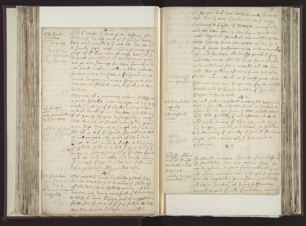 Boyle Papers Volume 8 Fol. 74v-75r