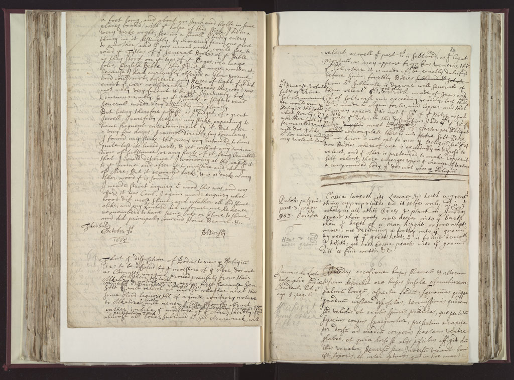 Boyle Papers Volume 8 Fol. 83v-84r