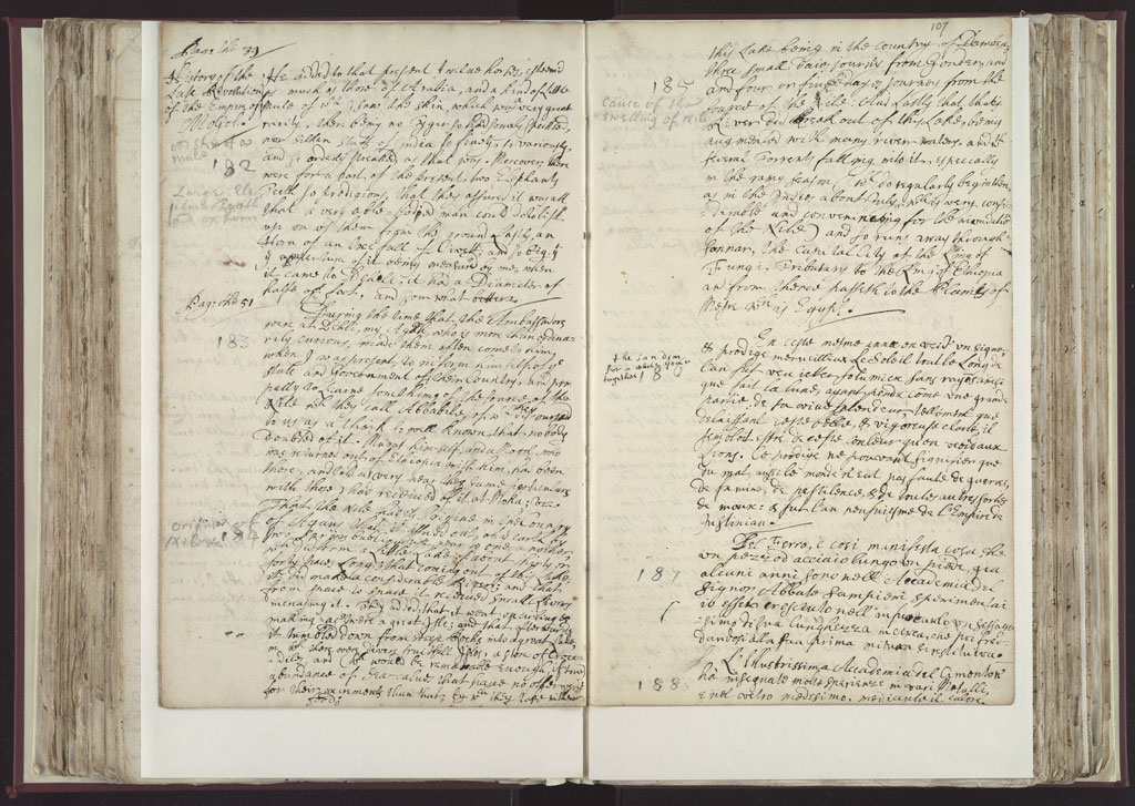 Boyle Papers Volume 8 Fol. 106v-107r