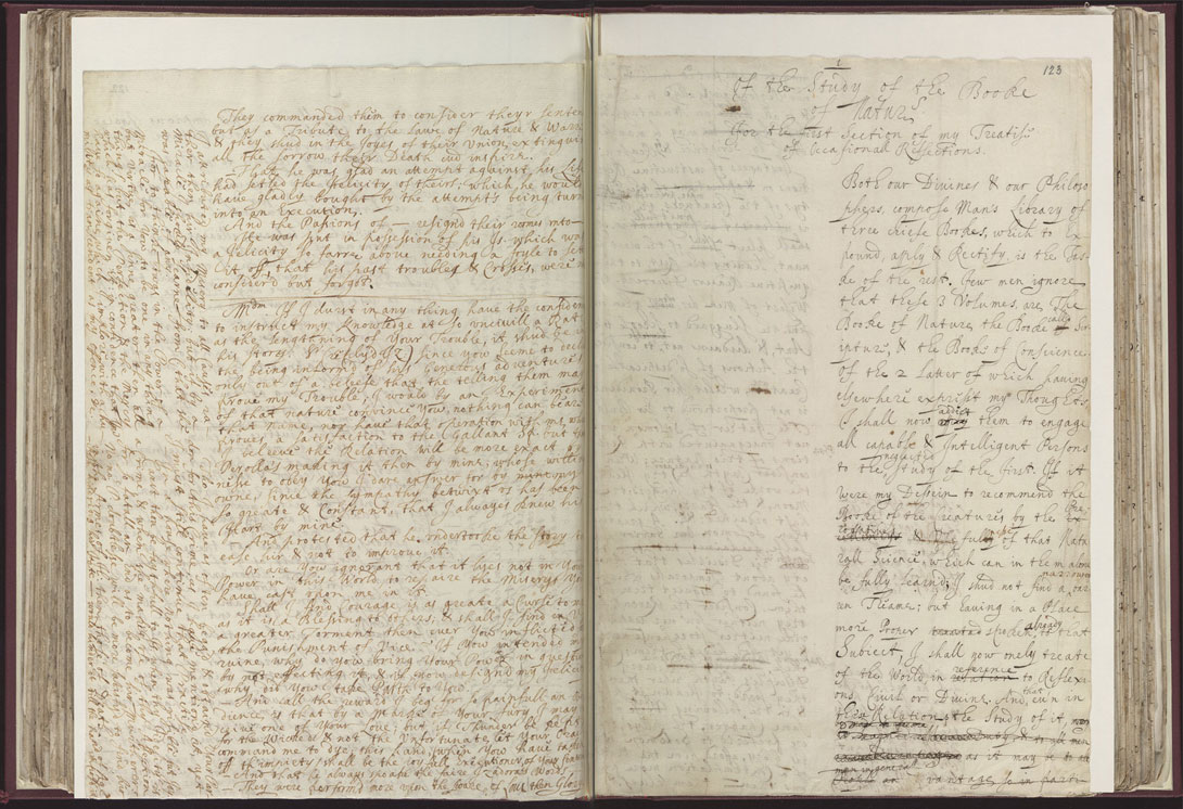 Boyle Papers Volume 8 Fol. 122v-123r