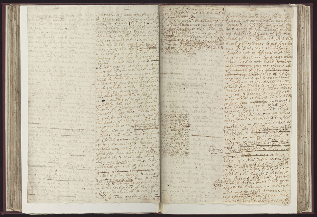 Boyle Papers Volume 8 Fol. 132v-133r