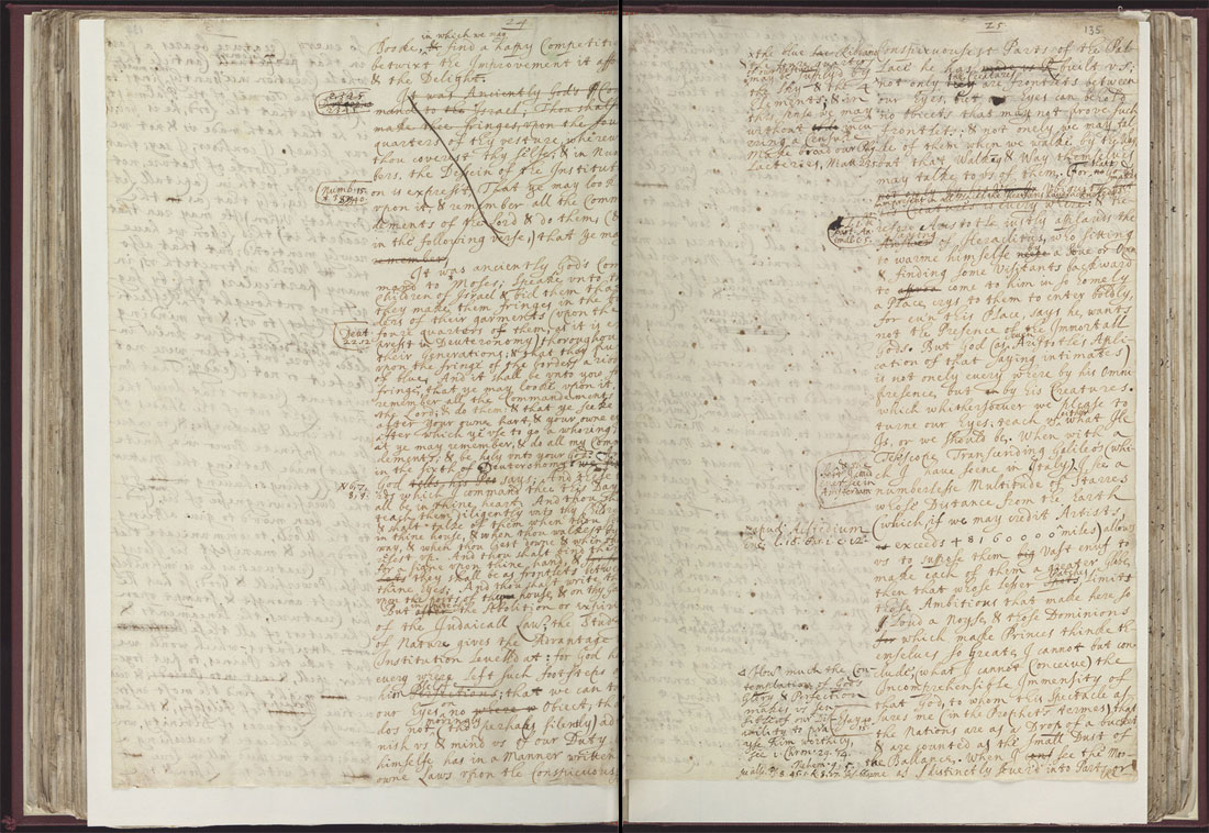 Boyle Papers Volume 8 Fol. 134v-135r