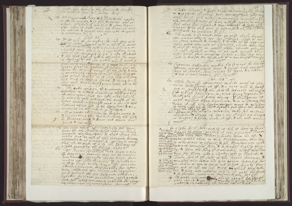 Boyle Papers Volume 8 Fol. 144v-145r