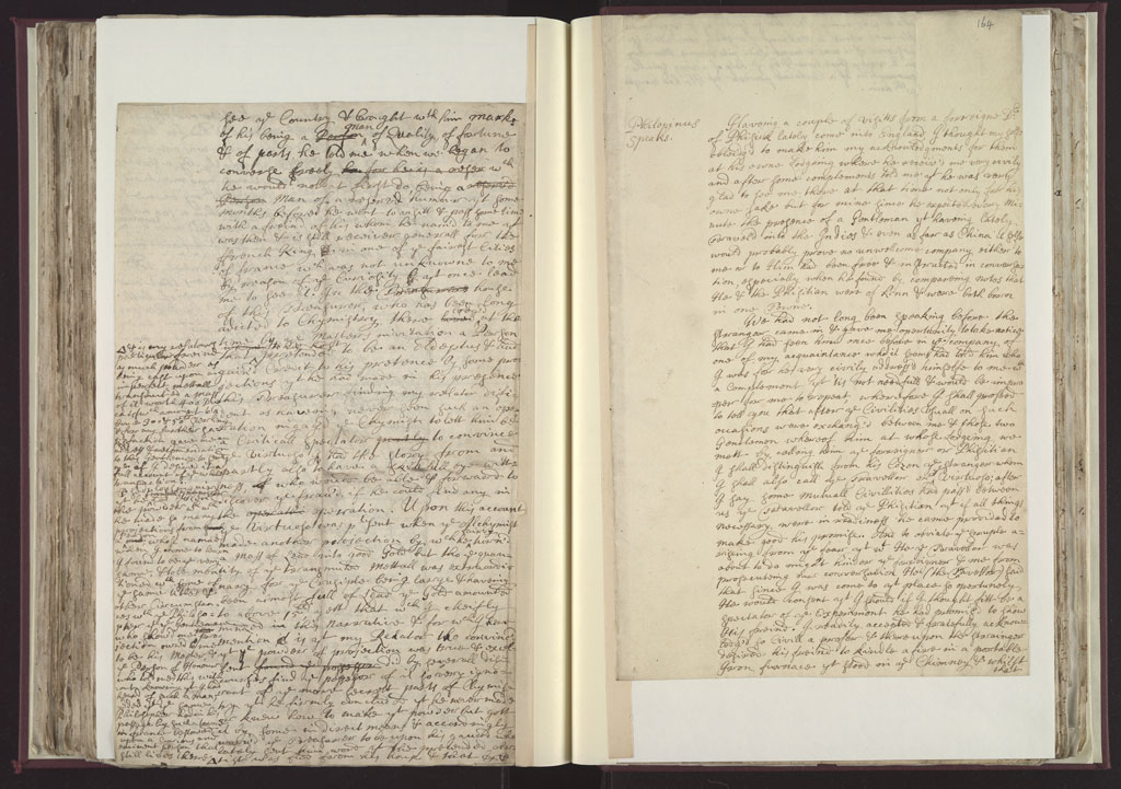 Boyle Papers Volume 8 Fol. 163v-164r