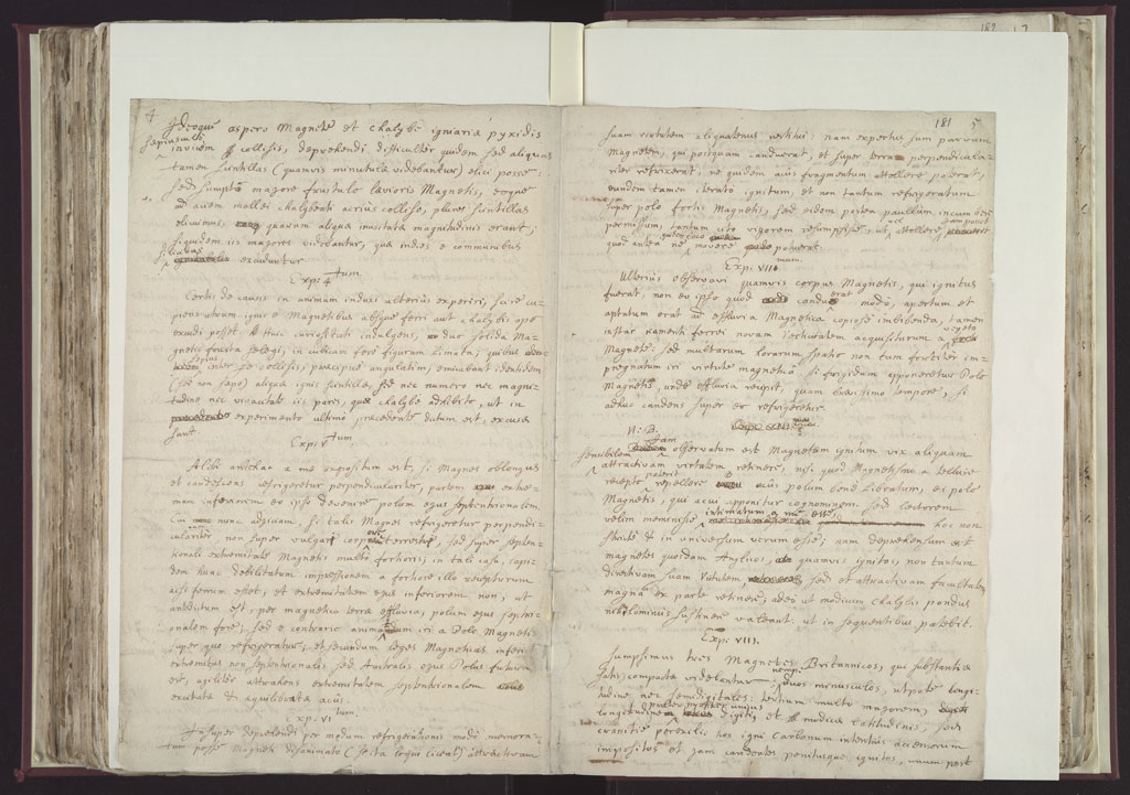 Boyle Papers Volume 8 Fol. 180v-181r