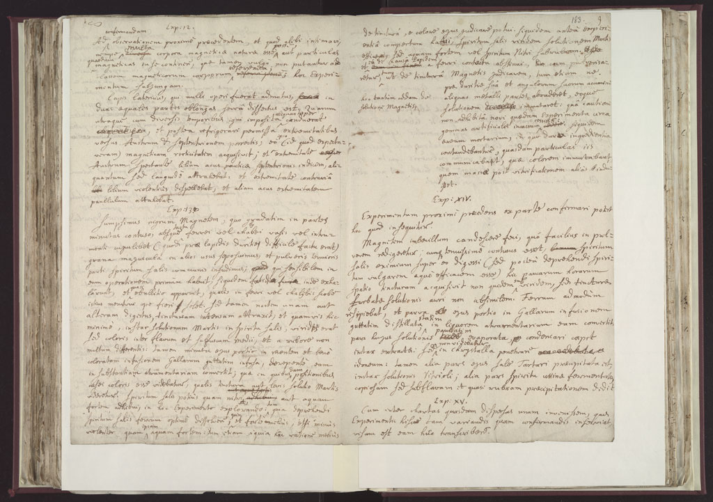 Boyle Papers Volume 8 Fol. 182v-183r