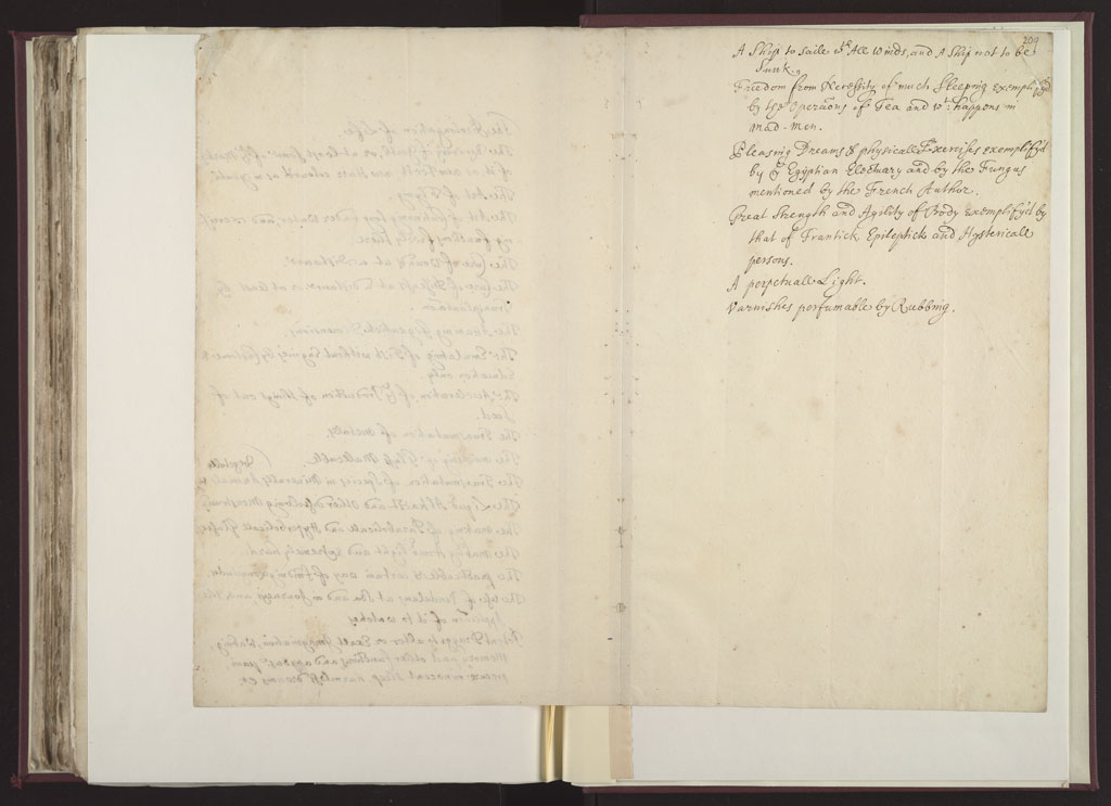 Boyle Papers Volume 8 Fol. 208v-209r