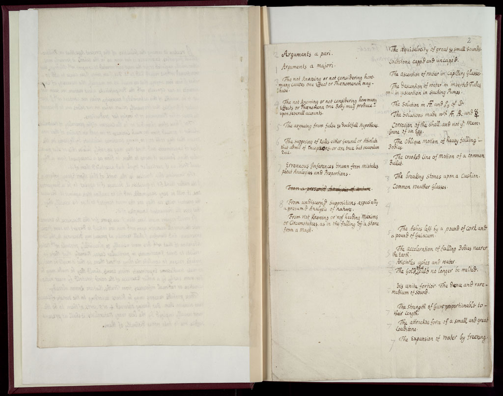 Boyle Papers Volume 9 Fol. 1v-2r