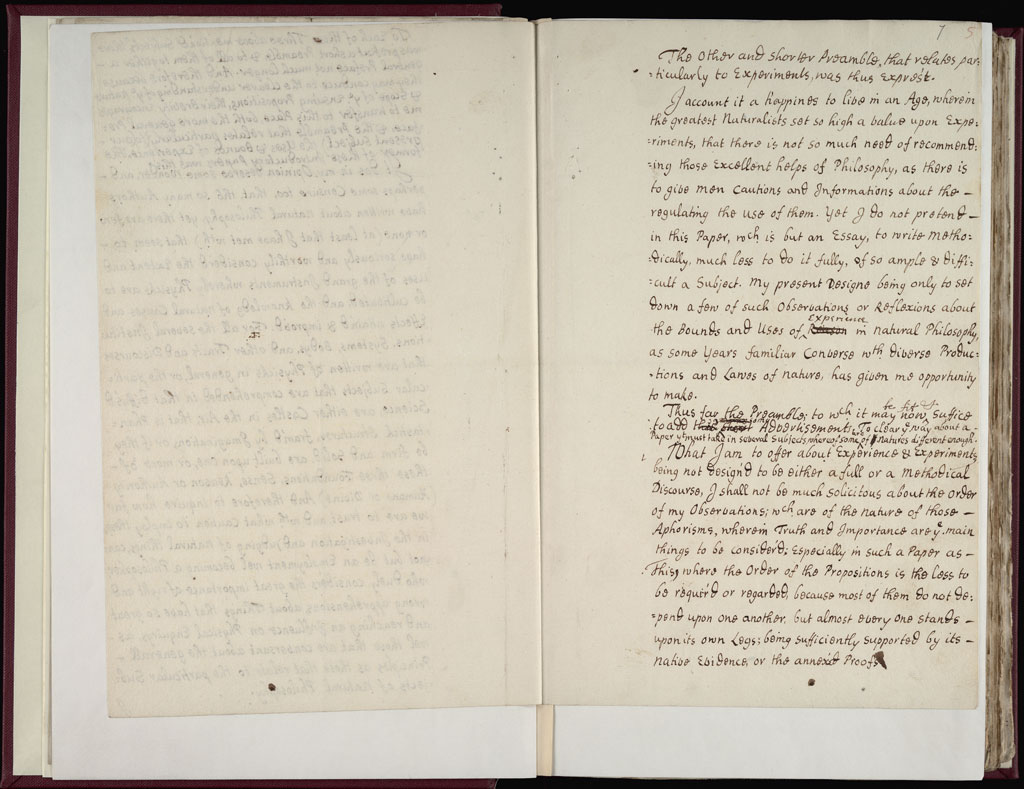 Boyle Papers Volume 9 Fol. 6v-7r