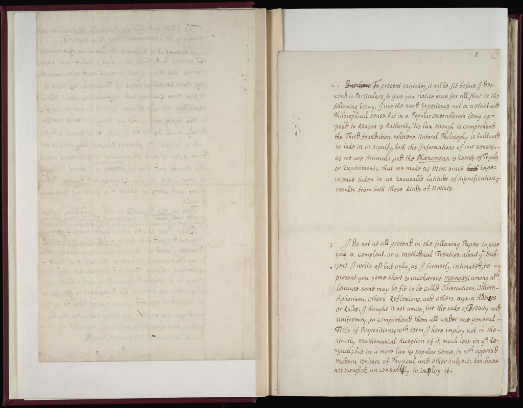 Boyle Papers Volume 9 Fol. 7v-8r