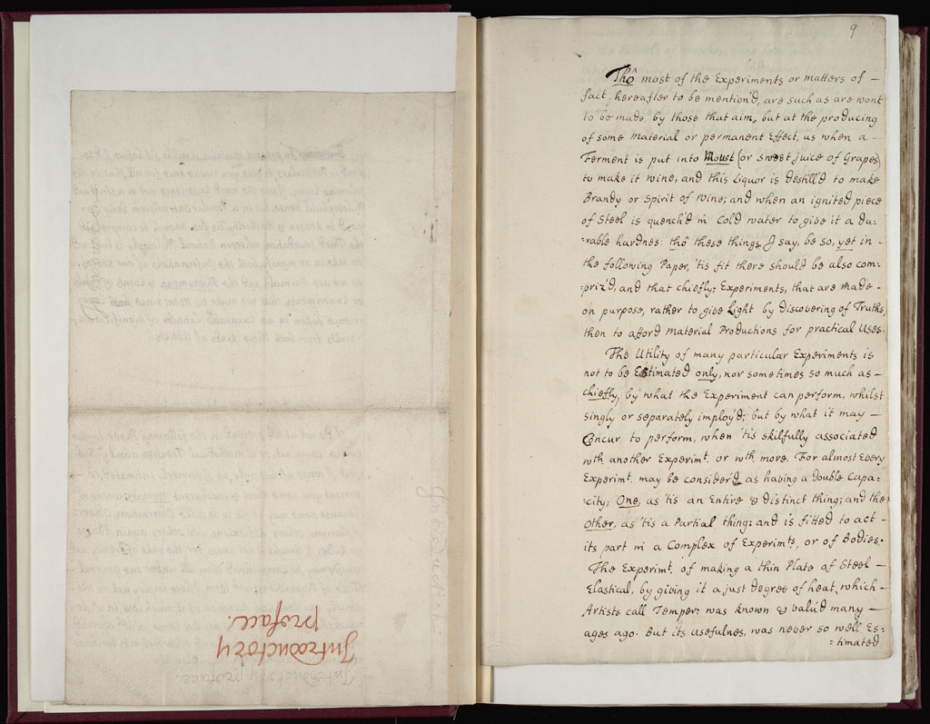 Boyle Papers Volume 9 Fol. 8v-9r
