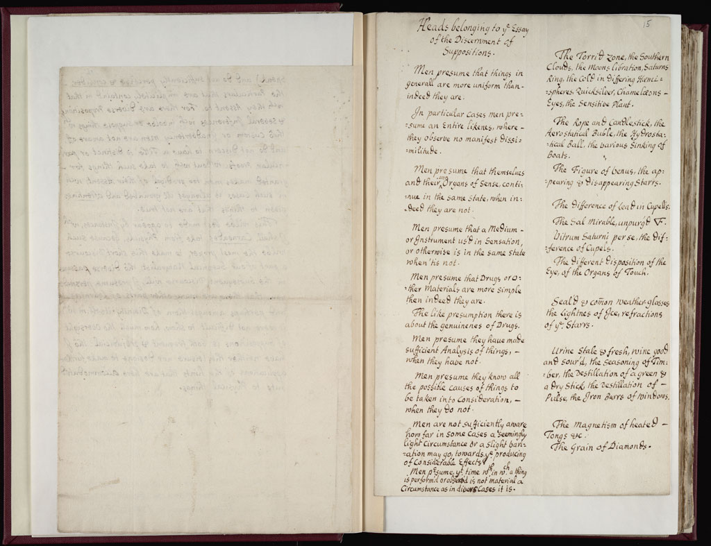 Boyle Papers Volume 9 Fol. 14v-15r