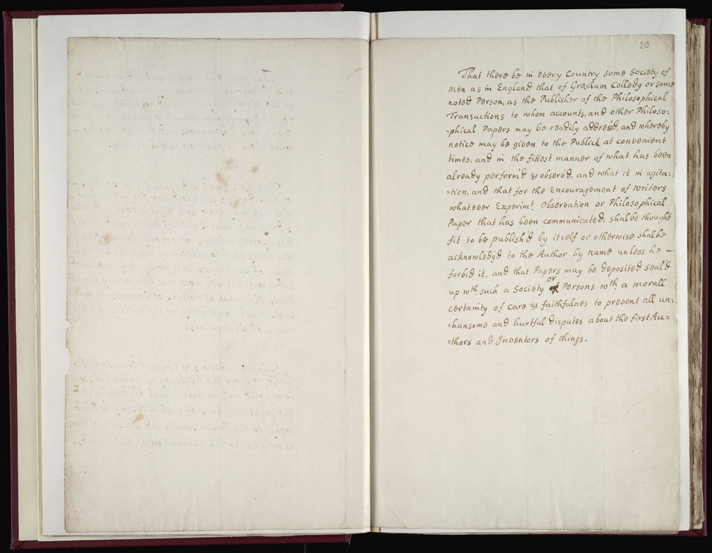 Boyle Papers Volume 9 Fol. 19v-20r