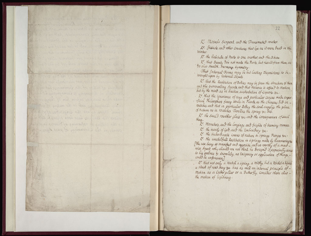 Boyle Papers Volume 9 Fol. 21v-22r