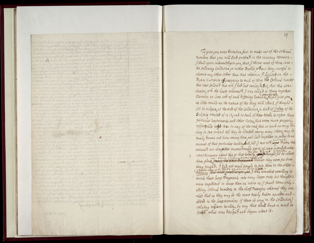 Boyle Papers Volume 9 Fol. 28v-29r