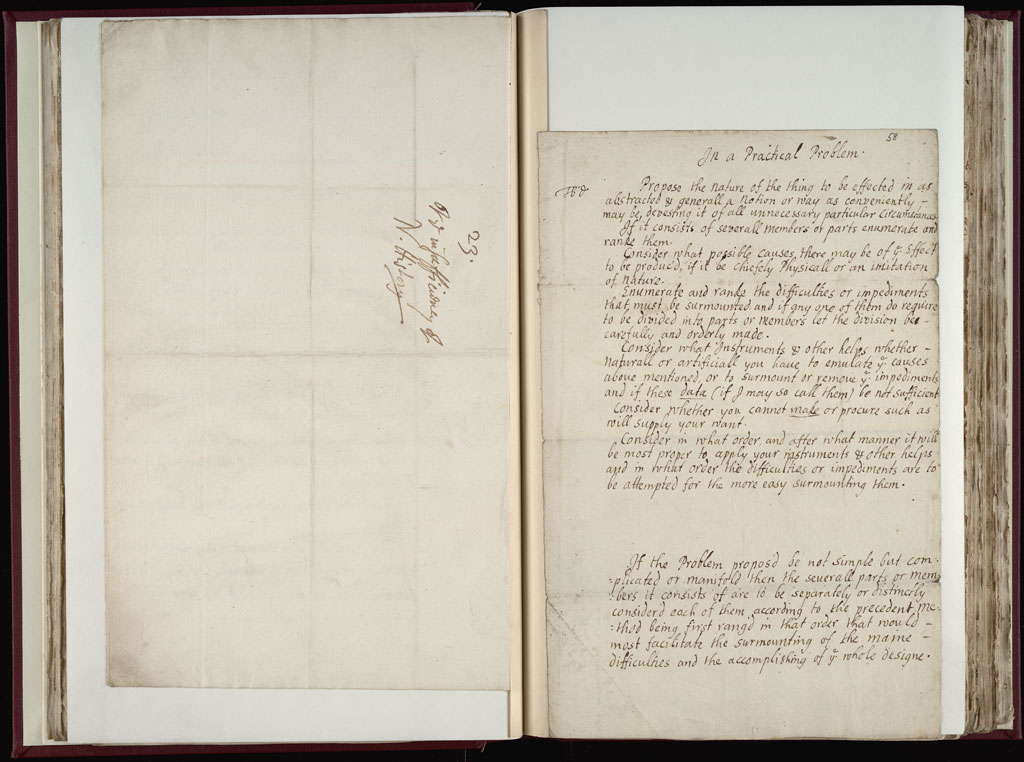 Boyle Papers Volume 9 Fol. 57v-58r