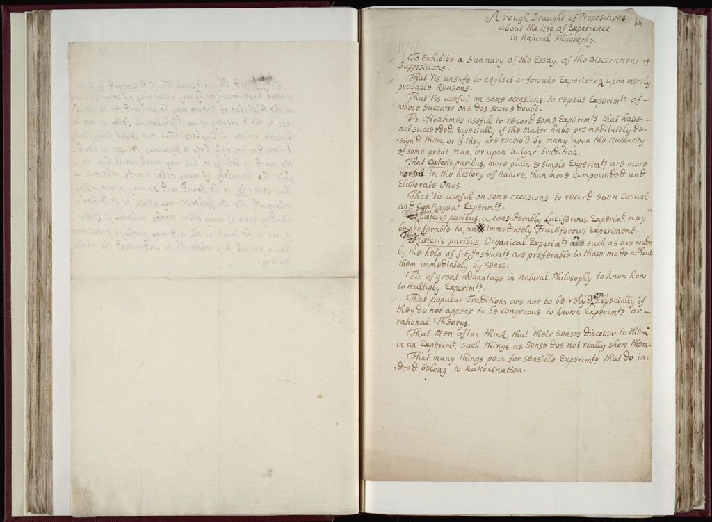 Boyle Papers Volume 9 Fol. 63v-64r