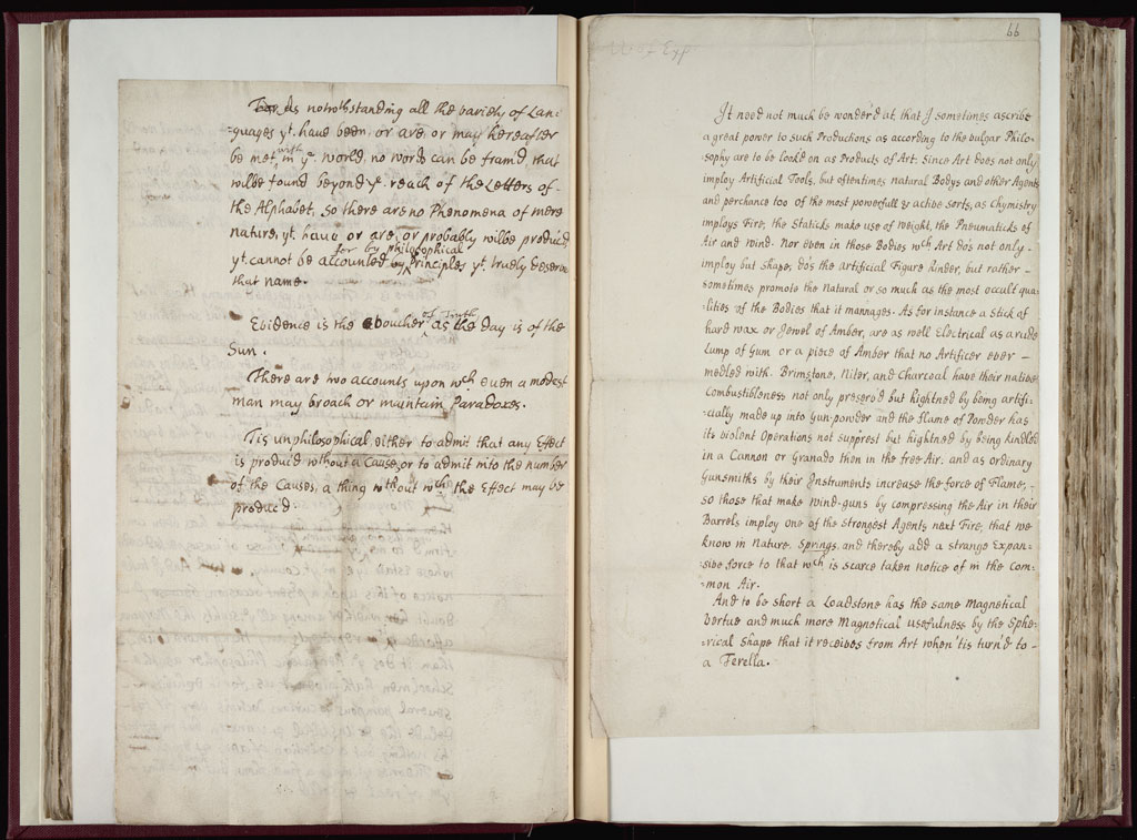 Boyle Papers Volume 9 Fol. 65v-66r