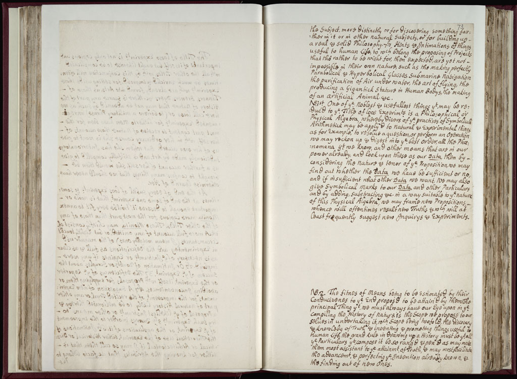 Boyle Papers Volume 9 Fol. 72v-73r