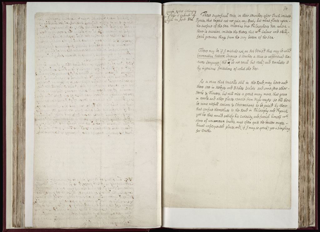 Boyle Papers Volume 9 Fol. 73v-74r