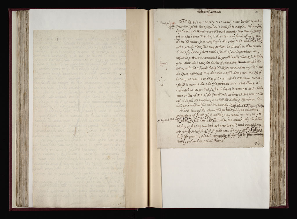 Boyle Papers Volume 9 Fol. 90v-91r