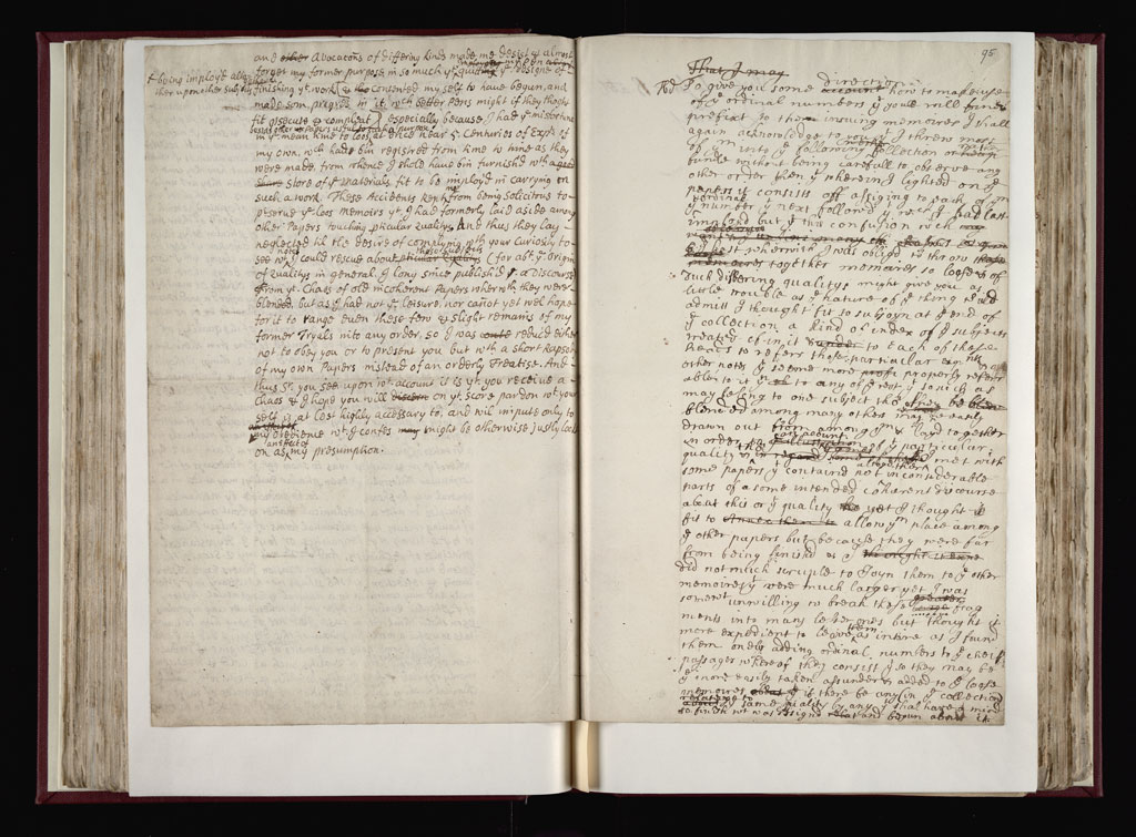 Boyle Papers Volume 9 Fol. 94v-95r