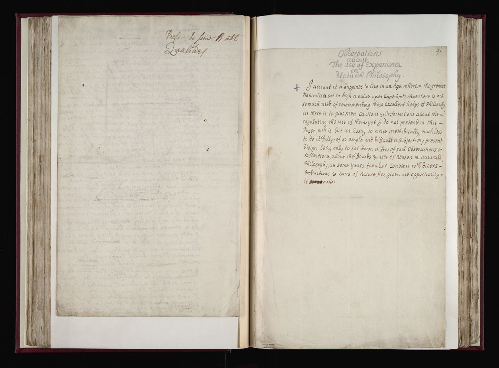 Boyle Papers Volume 9 Fol. 95v-96r