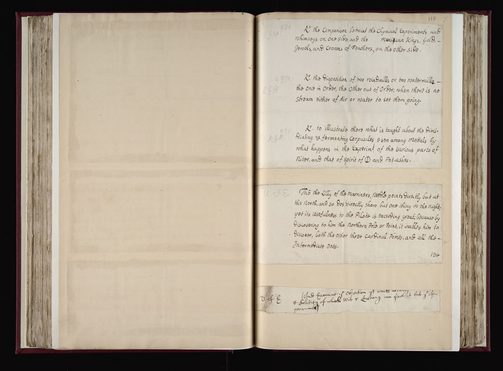 Boyle Papers Volume 9 Fol. 109v-110r