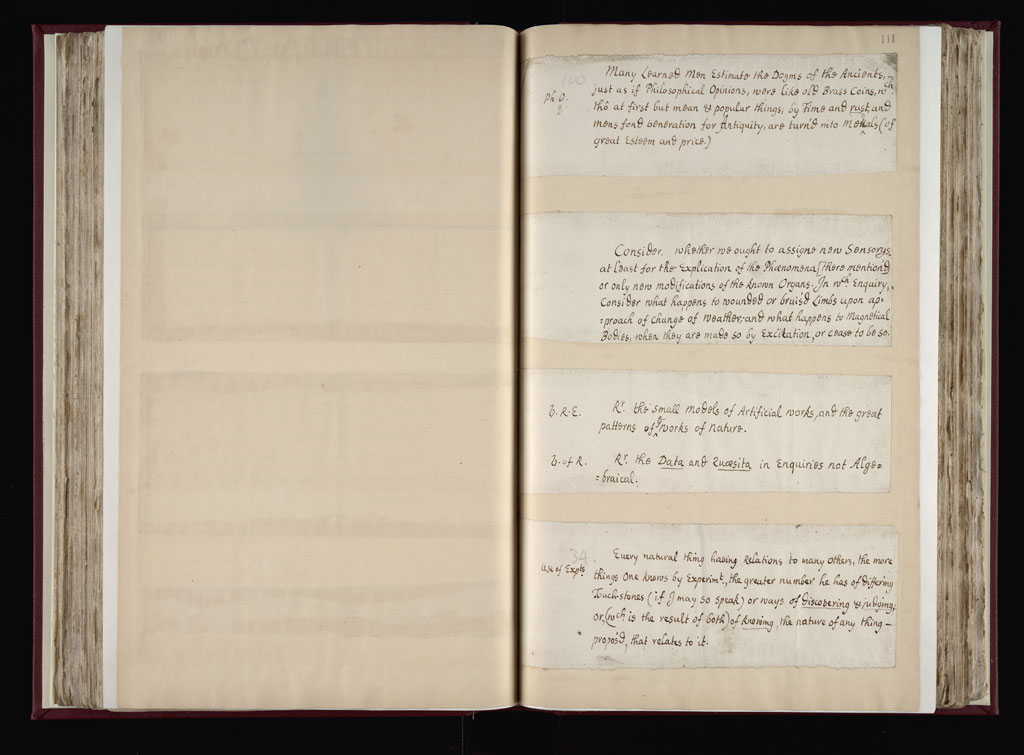 Boyle Papers Volume 9 Fol. 110v-111r