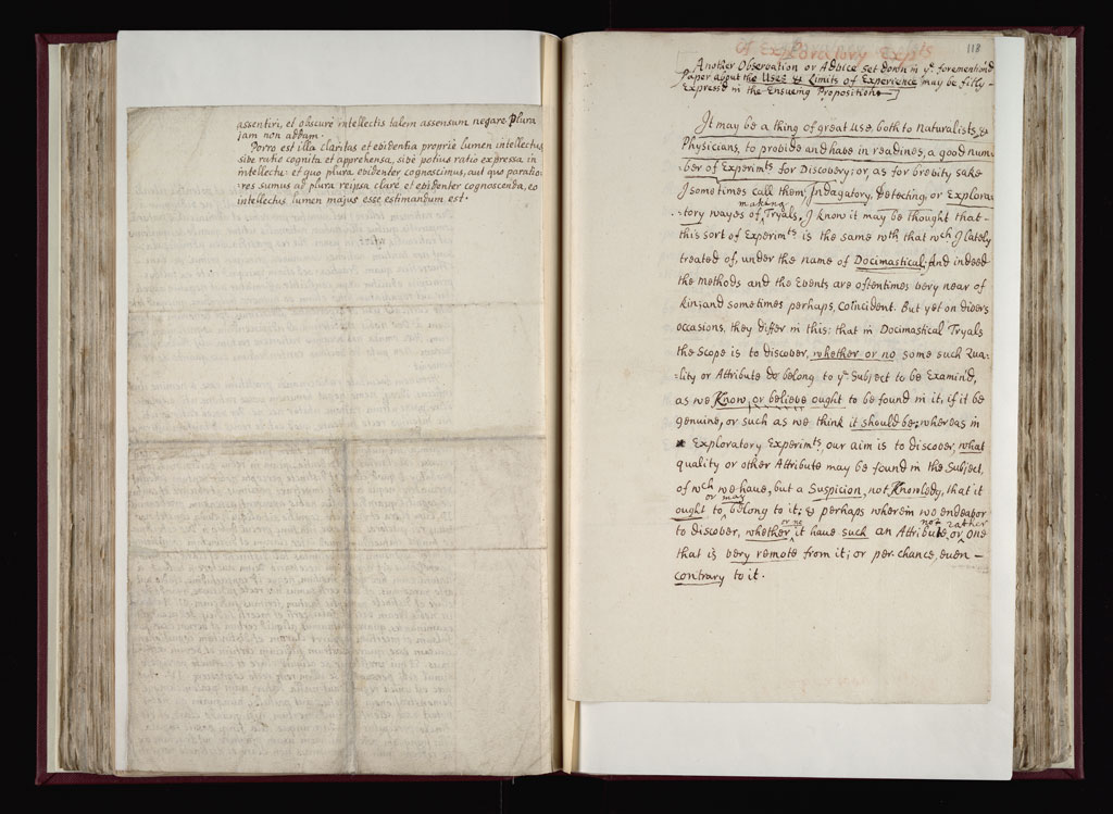 Boyle Papers Volume 9 Fol. 117v-118r