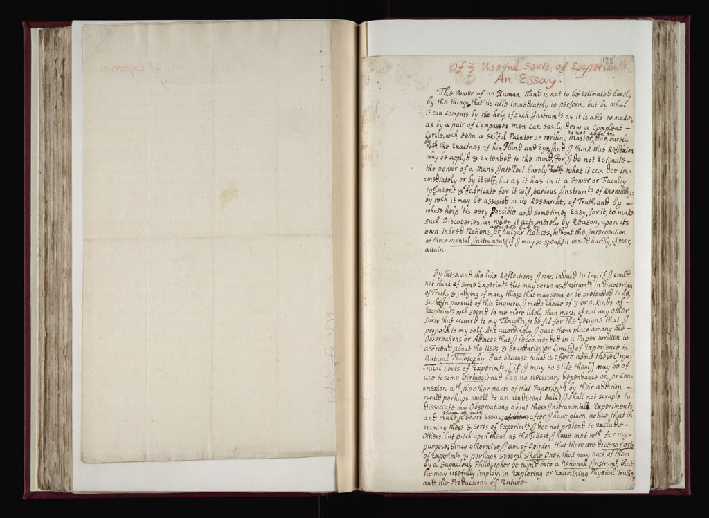 Boyle Papers Volume 9 Fol. 124v-125r