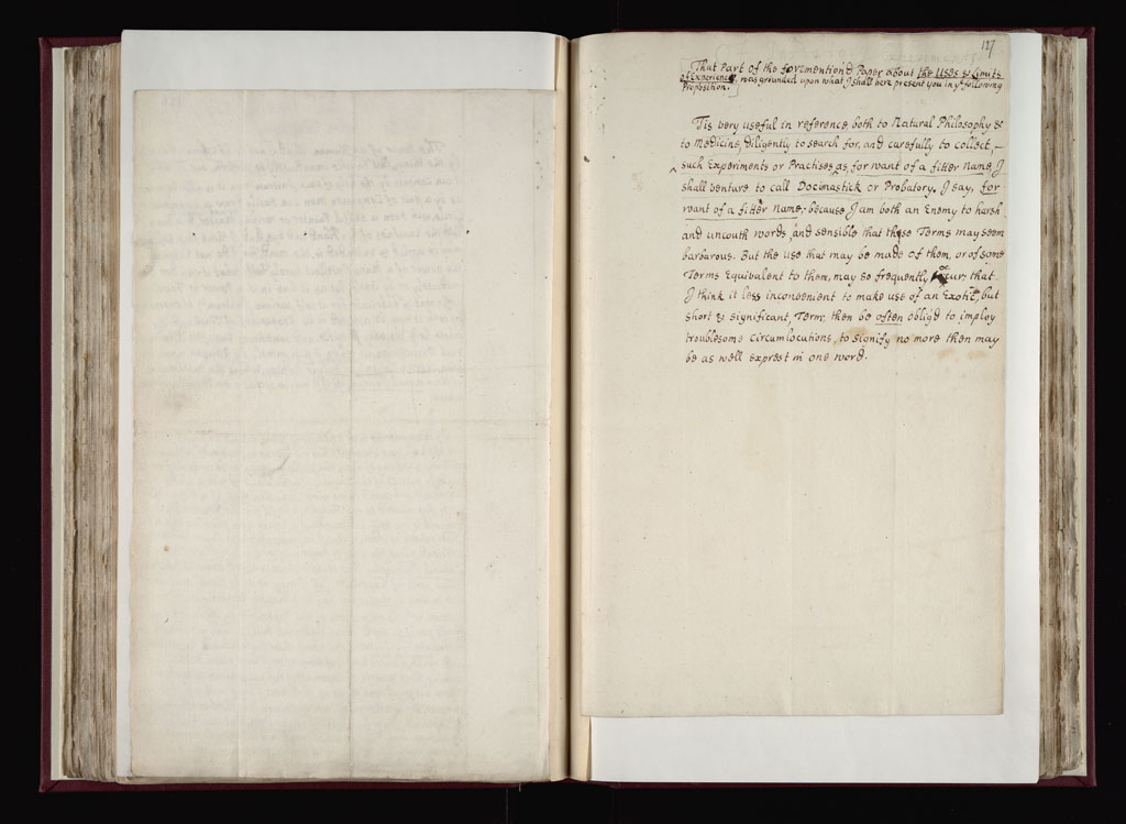 Boyle Papers Volume 9 Fol. 126v-127r