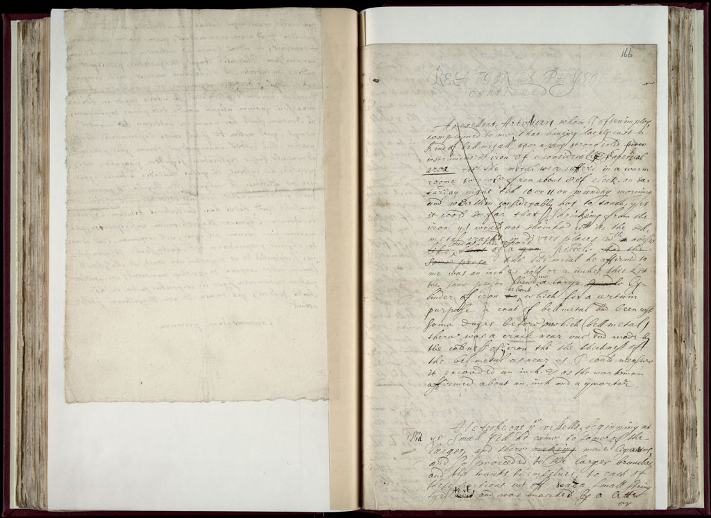 Boyle Papers Volume 9 Fol. 165v-166r