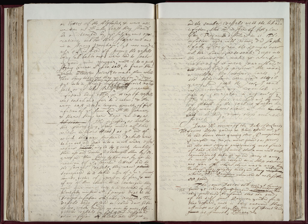 Boyle Papers Volume 9 Fol. 166v-167r