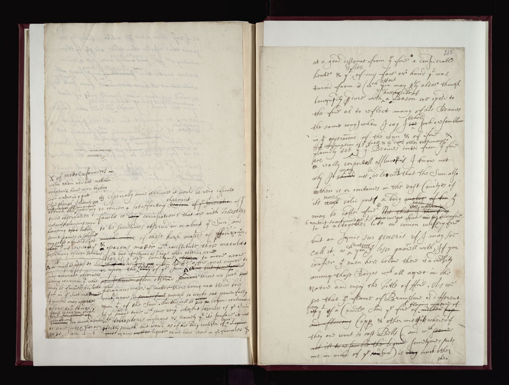 Boyle Papers Volume 9 Fol. 214v-215r