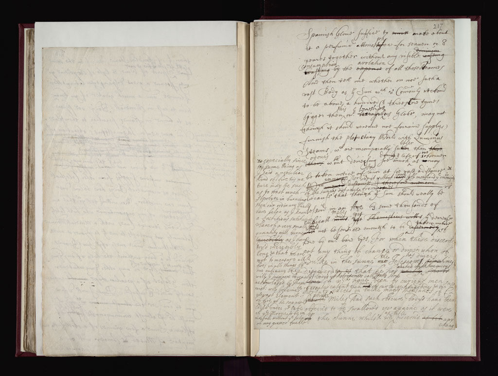 Boyle Papers Volume 9 Fol. 216v-217r