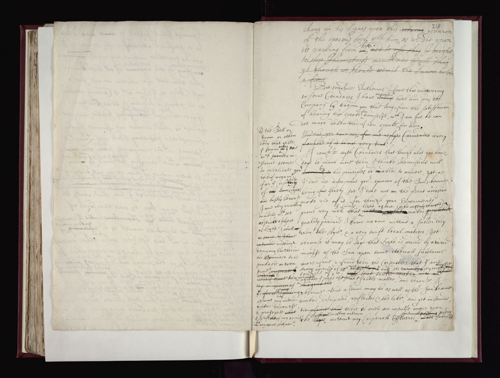 Boyle Papers Volume 9 Fol. 217v-218r