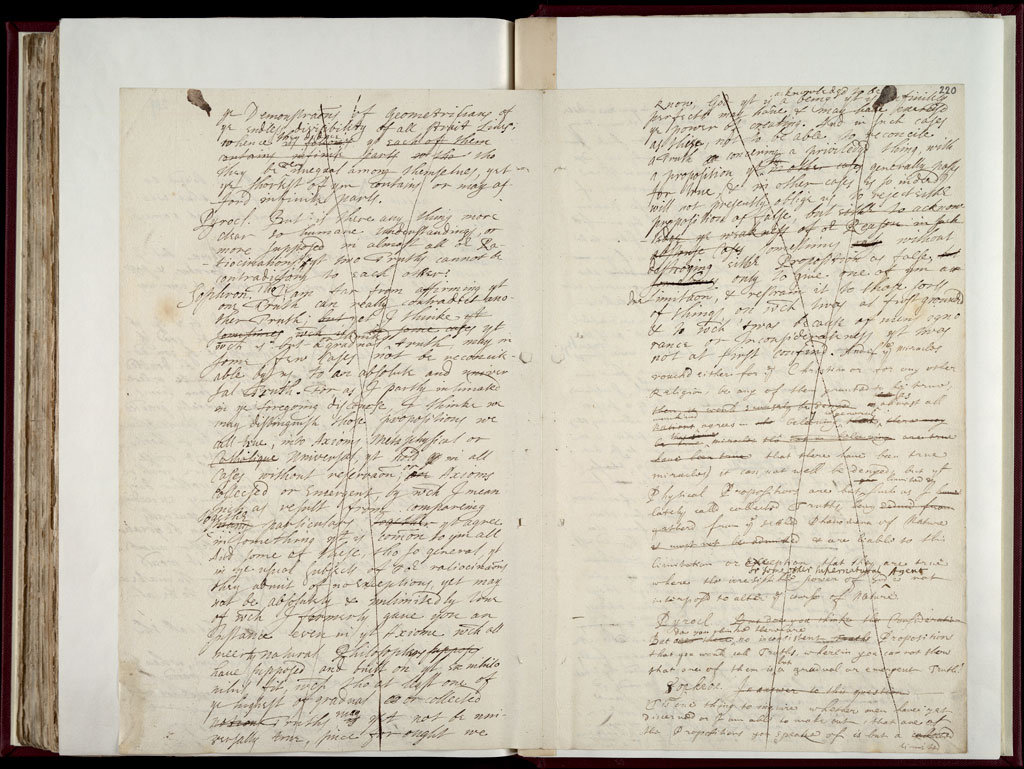 Boyle Papers Volume 9 Fol. 219v-220r