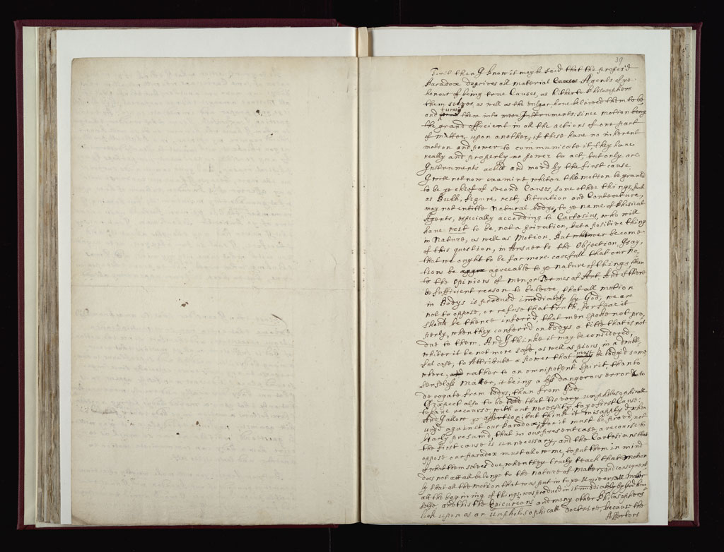 Boyle Papers Volume 10 Fol. 38v-39r