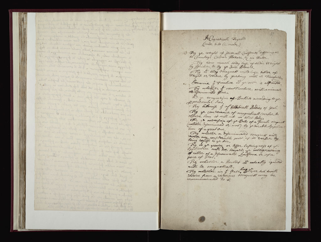 Boyle Papers Volume 10 Fol. 56v-57r