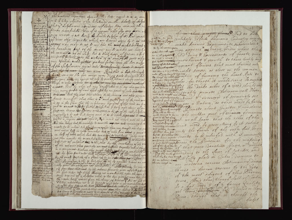 Boyle Papers Volume 10 Fol. 62v-63r