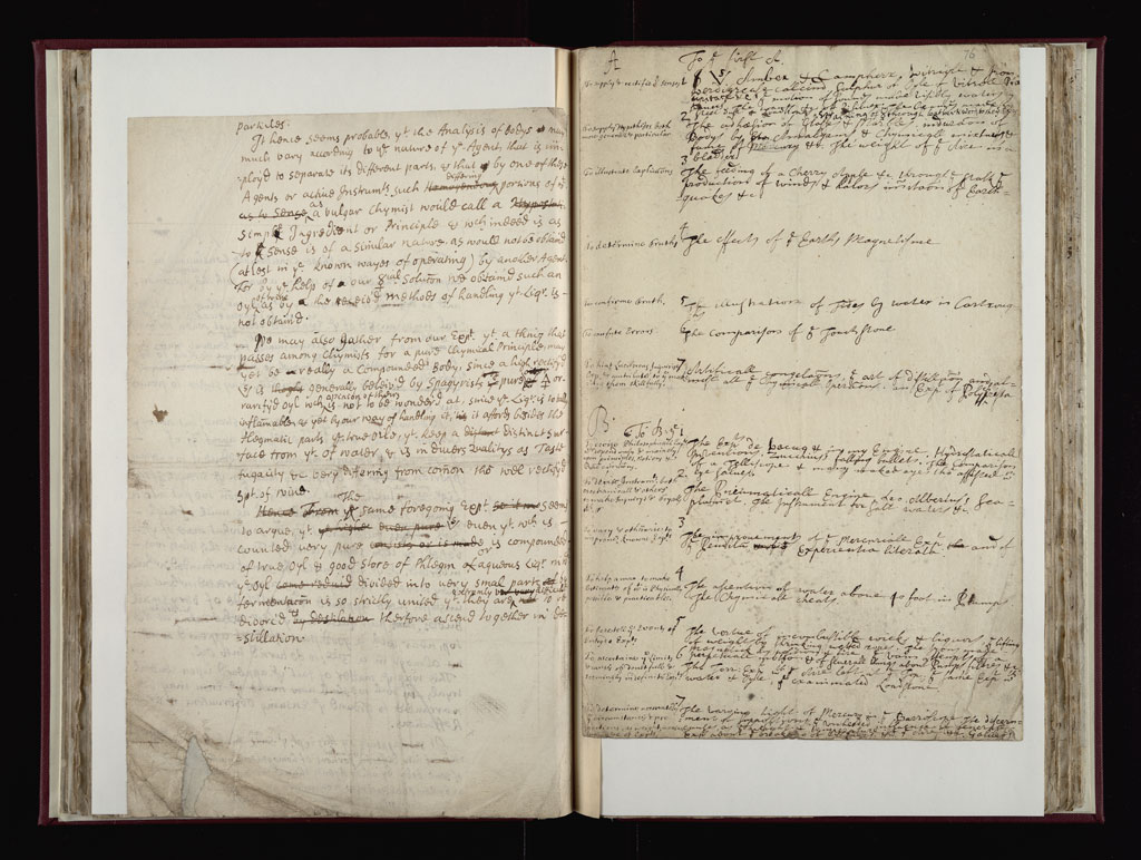 Boyle Papers Volume 10 Fol. 75v-76r