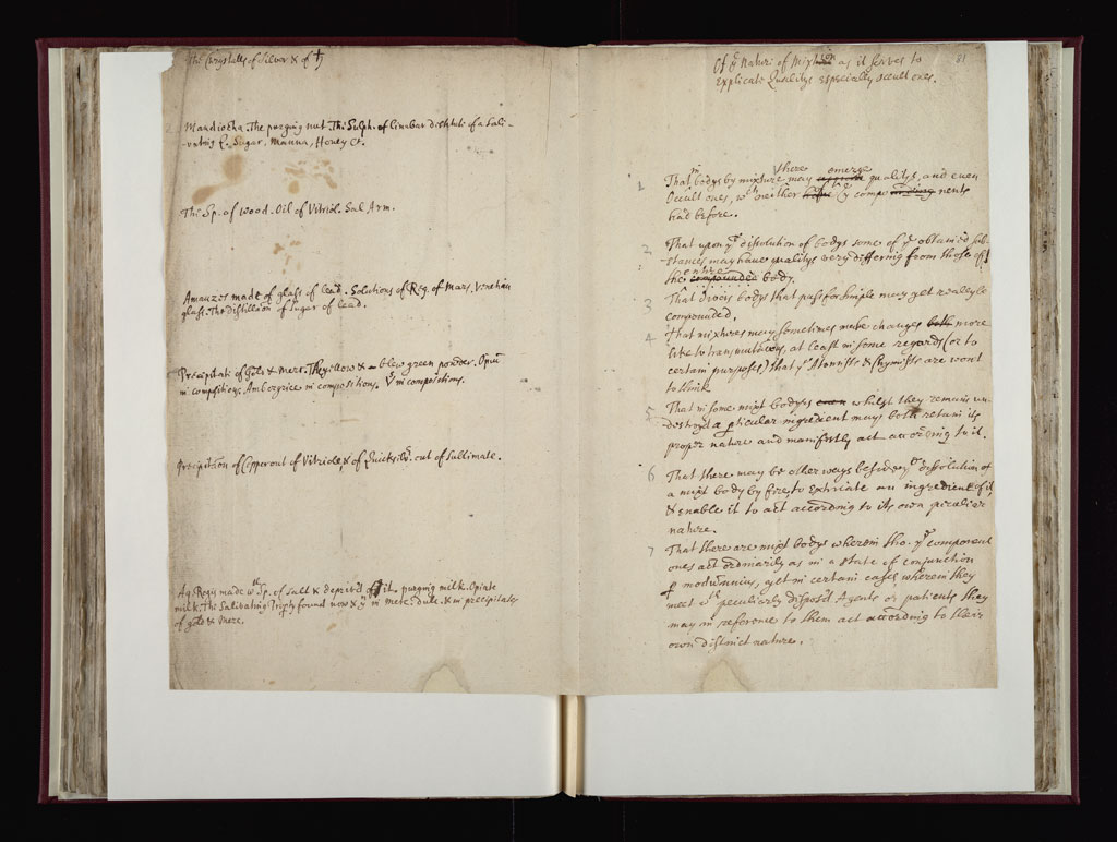 Boyle Papers Volume 10 Fol. 80v-81r